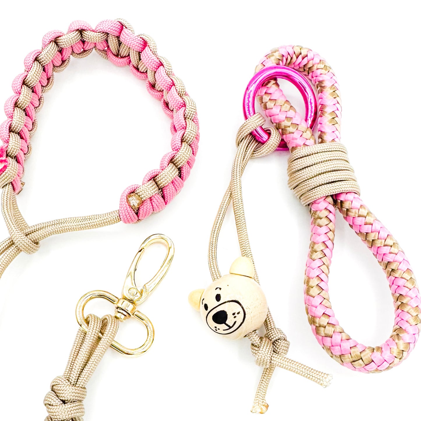 Mini-me sleutelhanger “De Roze Beertjes” setje